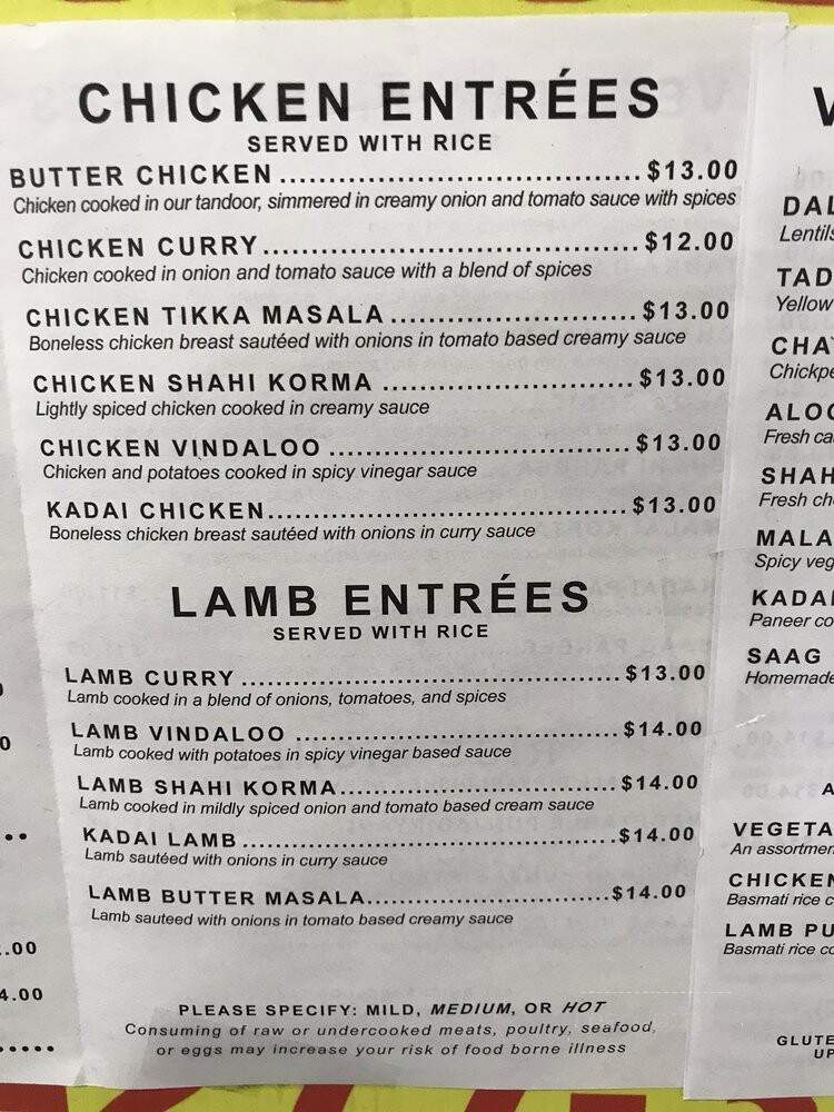 Dhaba Indian Kitchen - Northville, MI menu_pic