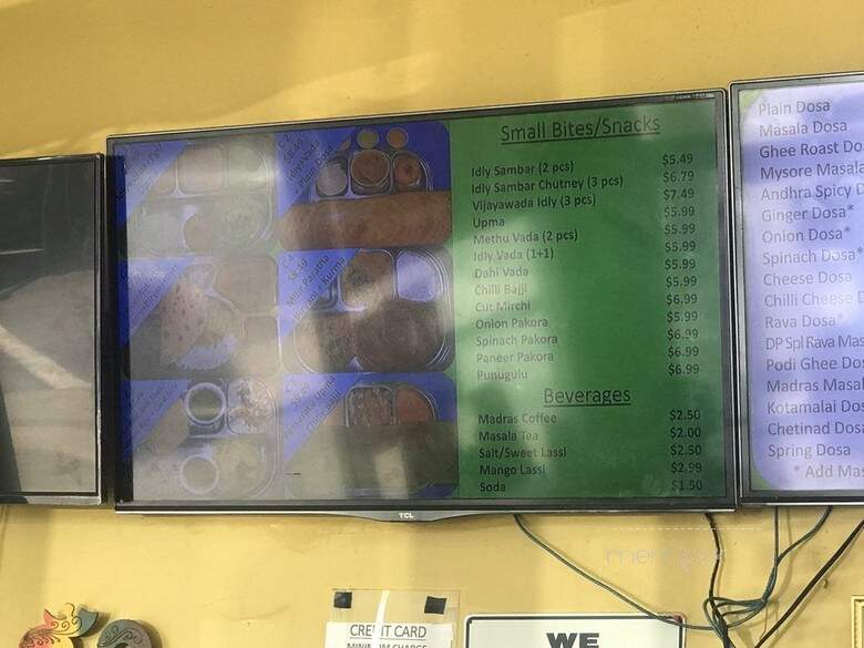 Dosa Place - Fremont, CA menu_pic