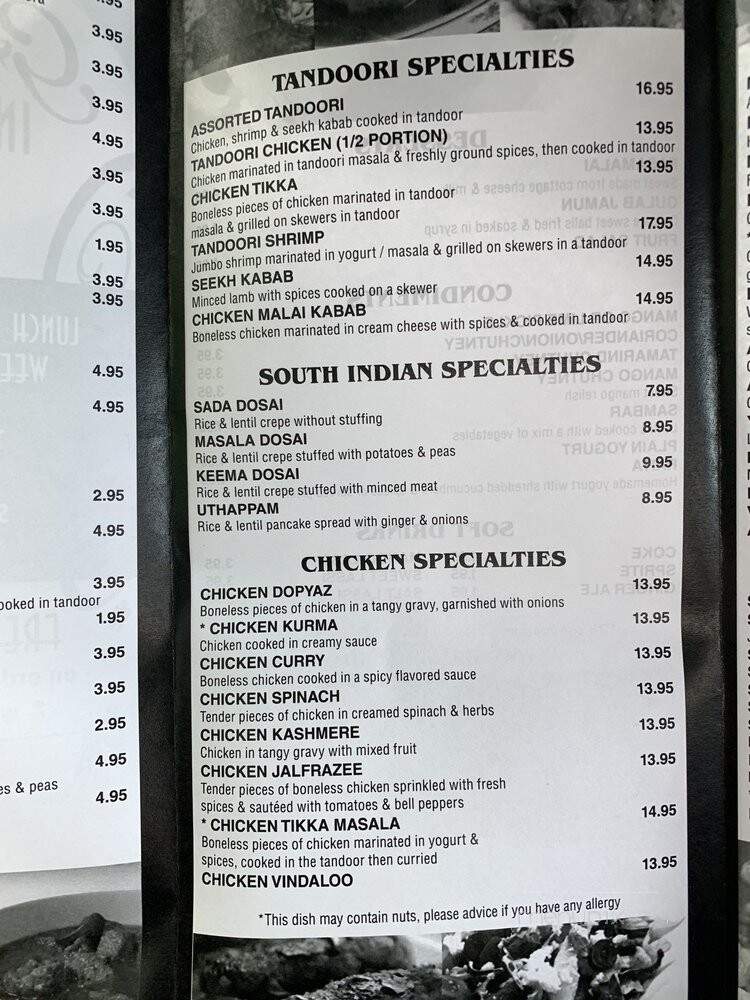 Grand Indian Restaurant - Bergenfield, NJ menu_pic
