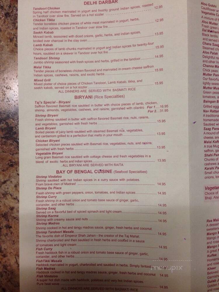 Taj India - Manchester, NH