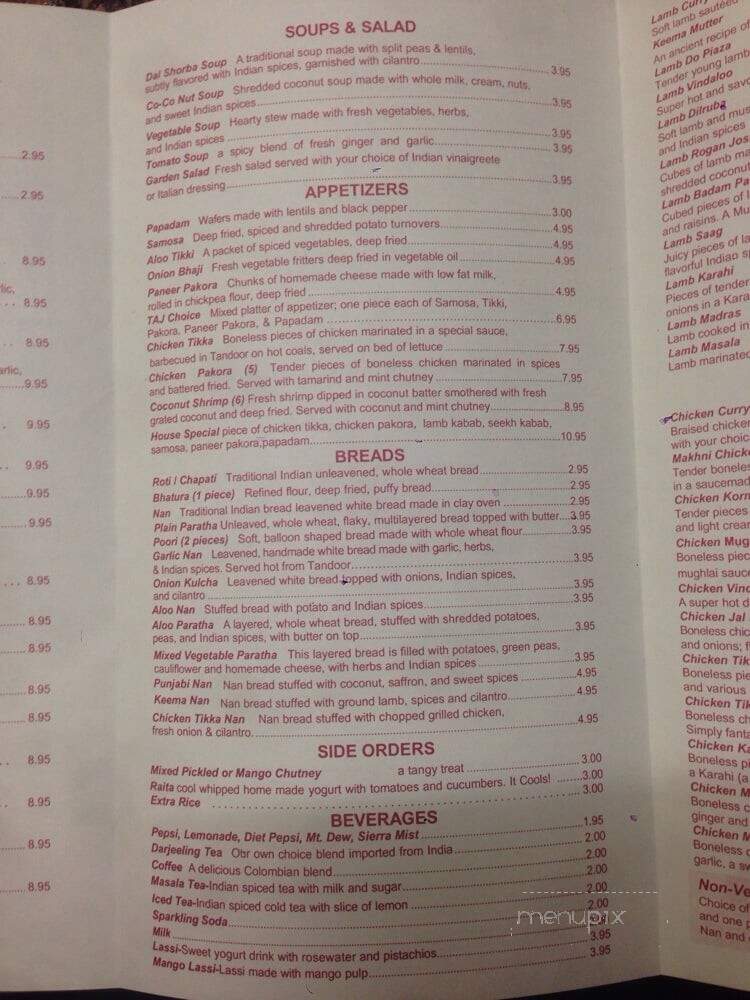 Taj India - Manchester, NH