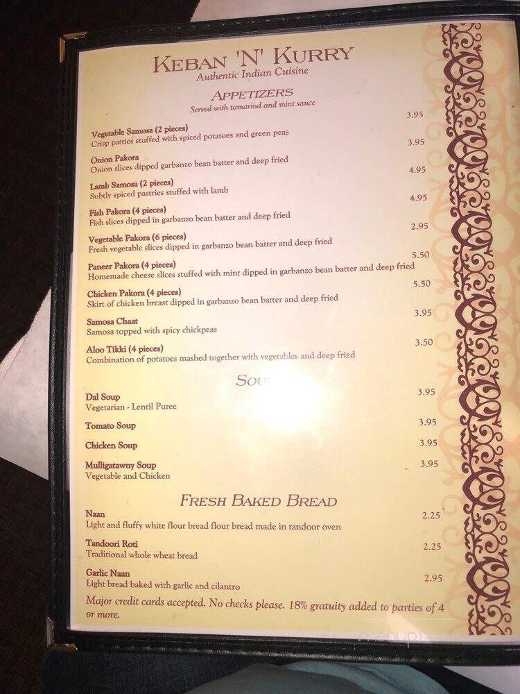 Kabab n Kurry - Saint Charles, MO menu_pic