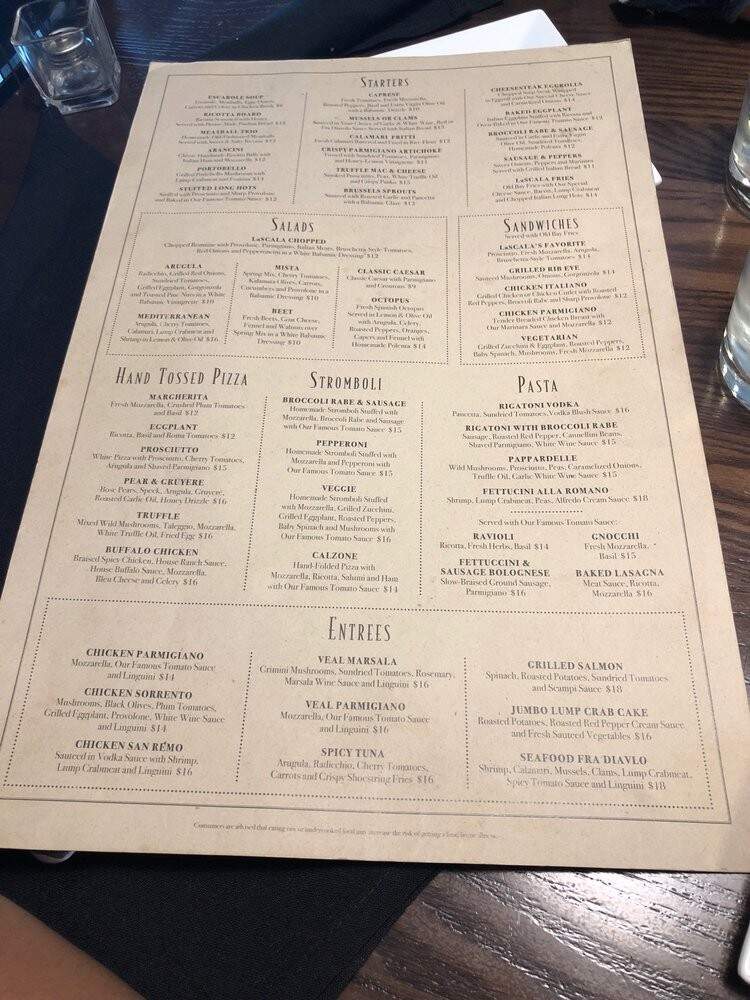 Lascala's-Comcast Ctr - Philadelphia, PA menu_pic