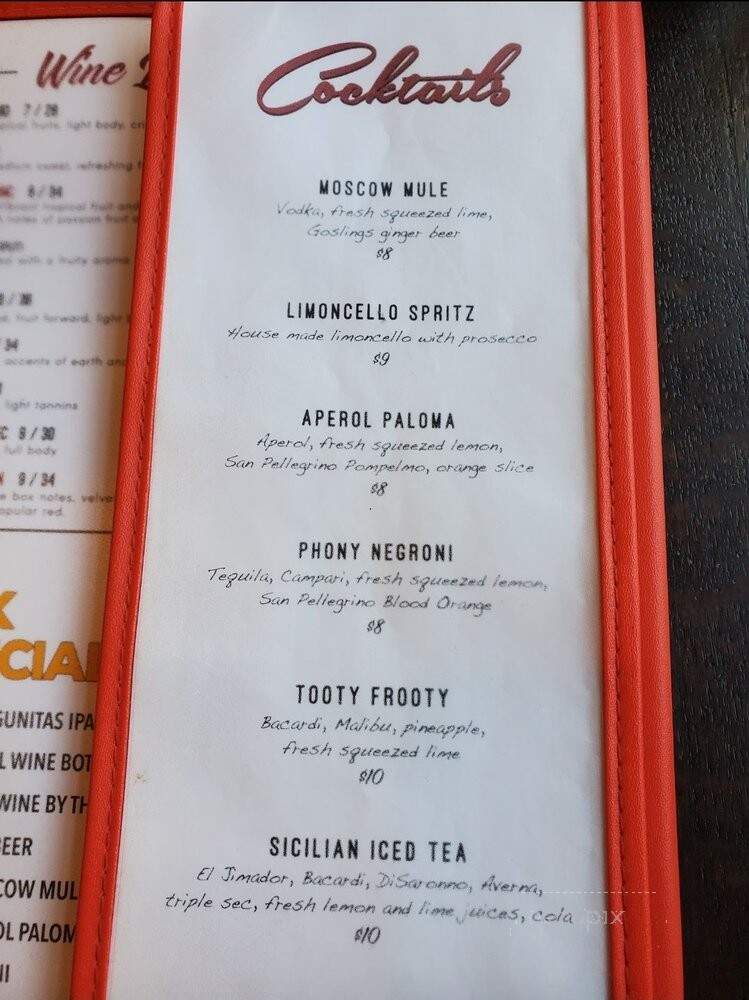 The Pasta Bowl - Chicago, IL menu_pic