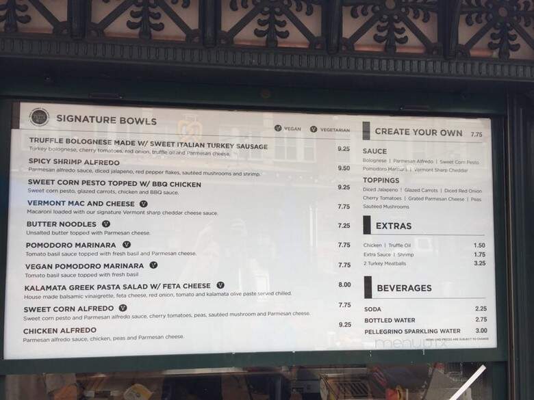 Pasta Co-Op - Westlake, OH menu_pic