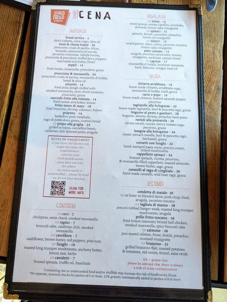Storico Fresco - Atlanta, GA menu_pic