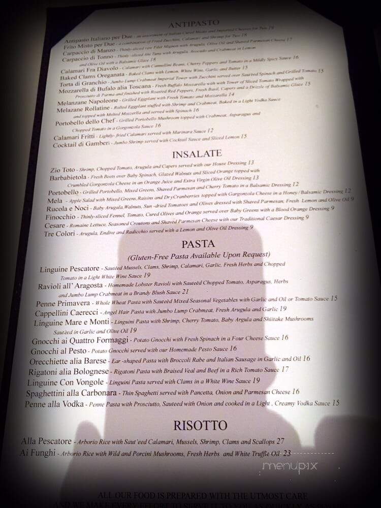 Zio Toto - Staten Island, NY menu_pic
