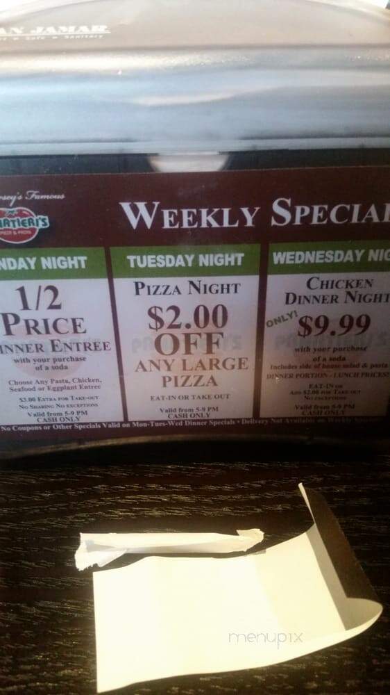 Panatieri's Pizza & Pasta of Bedminster - Bedminster Township, NJ menu_pic