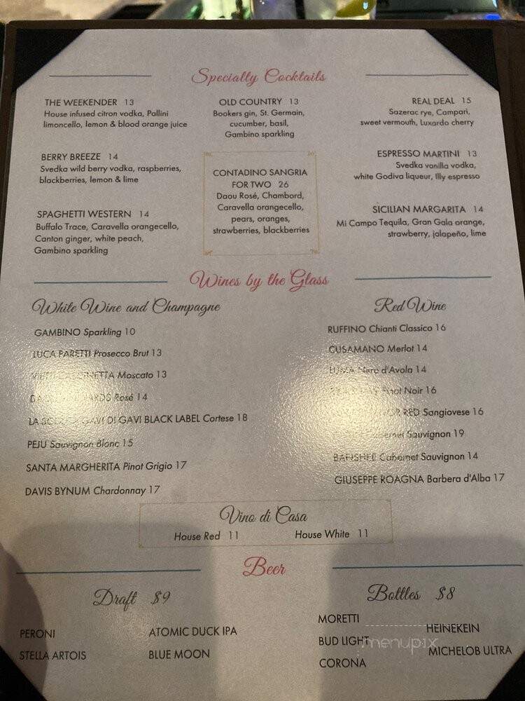 Trattoria Reggiano - Las Vegas, NV menu_pic