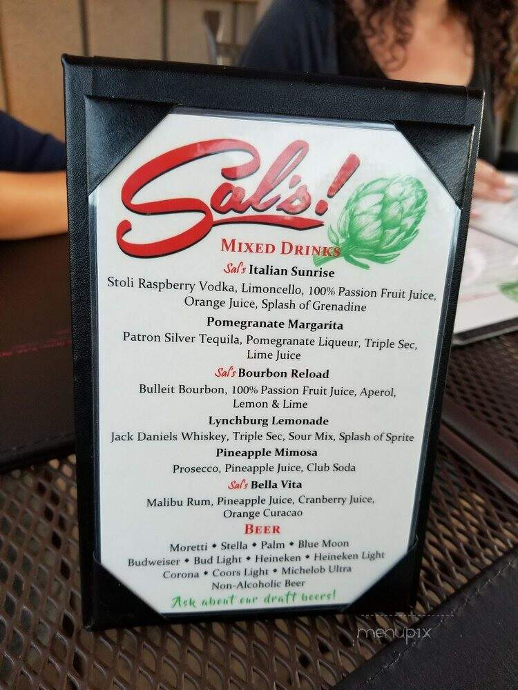 Sal's Ristorante - Smithtown, NY menu_pic