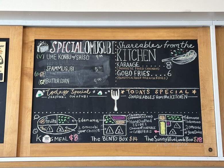 Sunny Blue - Los Angeles, CA menu_pic