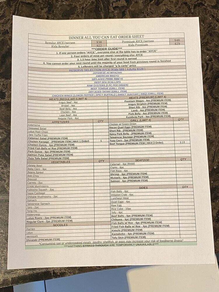 Yuzu Shabu - Cerritos, CA menu_pic