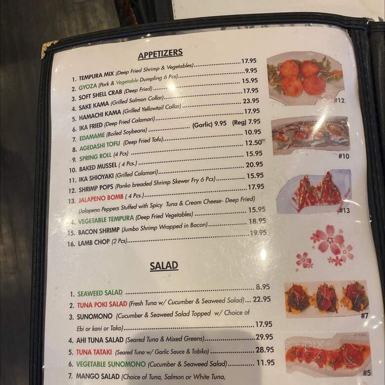 Oyama Sushi - Walnut Creek, CA menu_pic