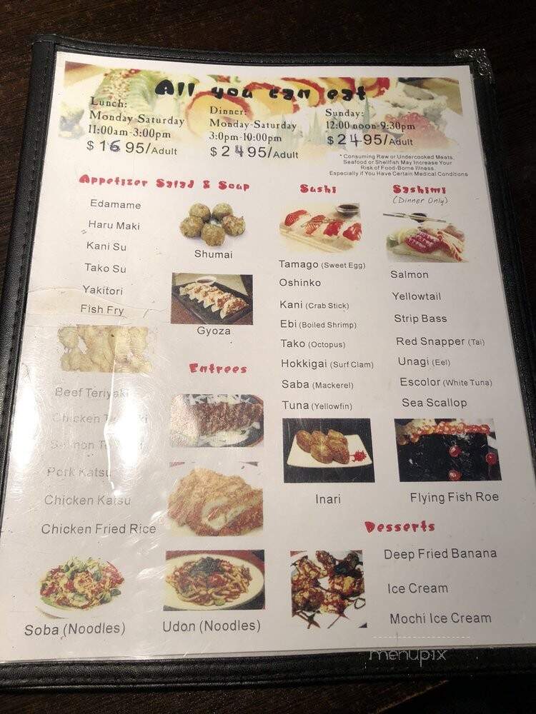 Yamato Sushi House - Elm Grove, WI menu_pic