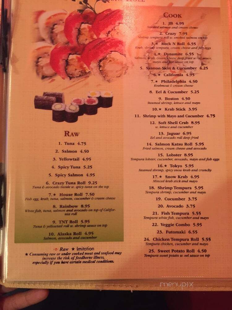 Sushi 99 - Orlando, FL menu_pic