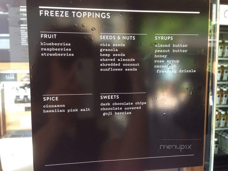 Pressed Juicery - Palo Alto, CA menu_pic
