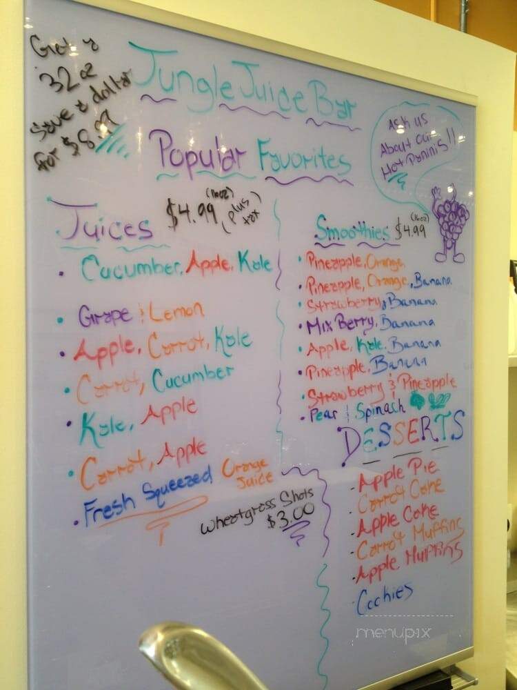 Jungle Juice Bar - Grosse Pointe, MI menu_pic