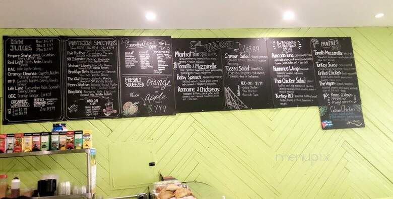 Manhattan Juice Bar & Cafe - Montclair, NJ menu_pic