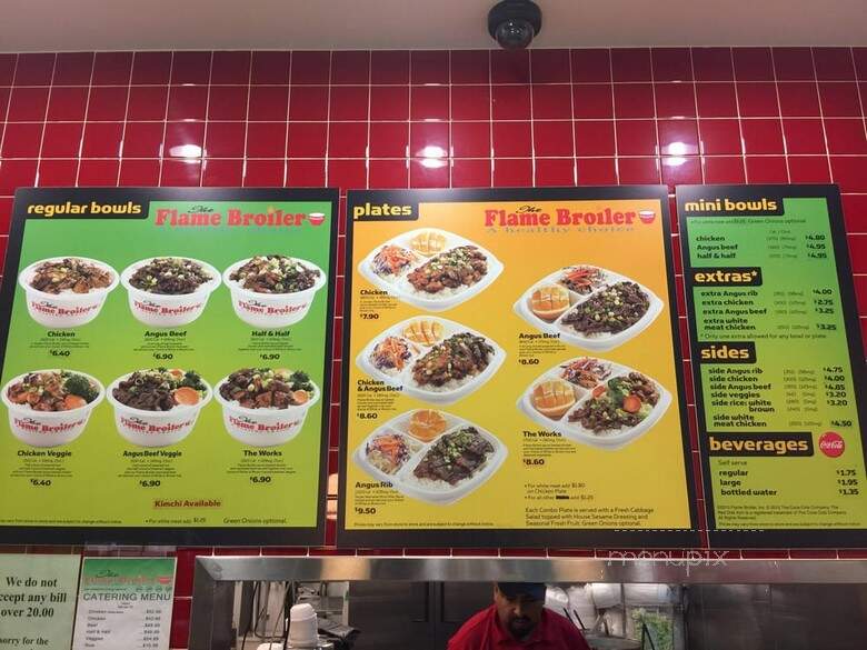 Flame Broiler - Inglewood, CA menu_pic