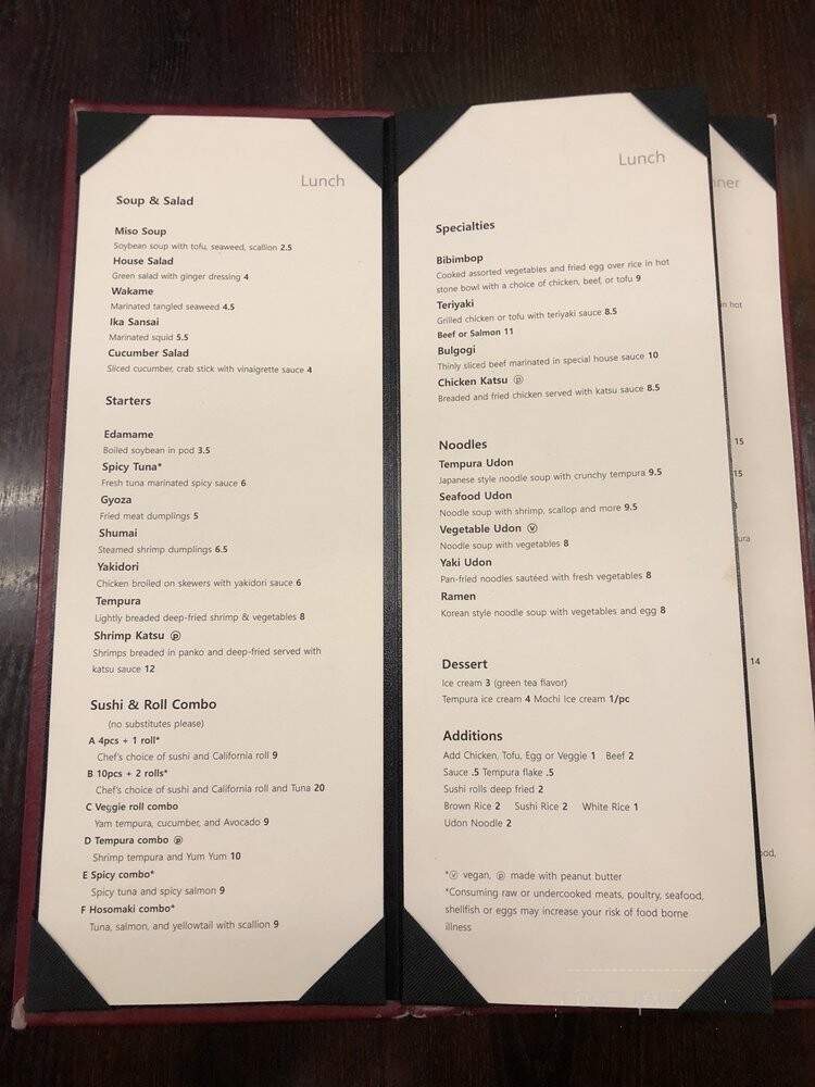 Sung's House - Cleveland, OH menu_pic