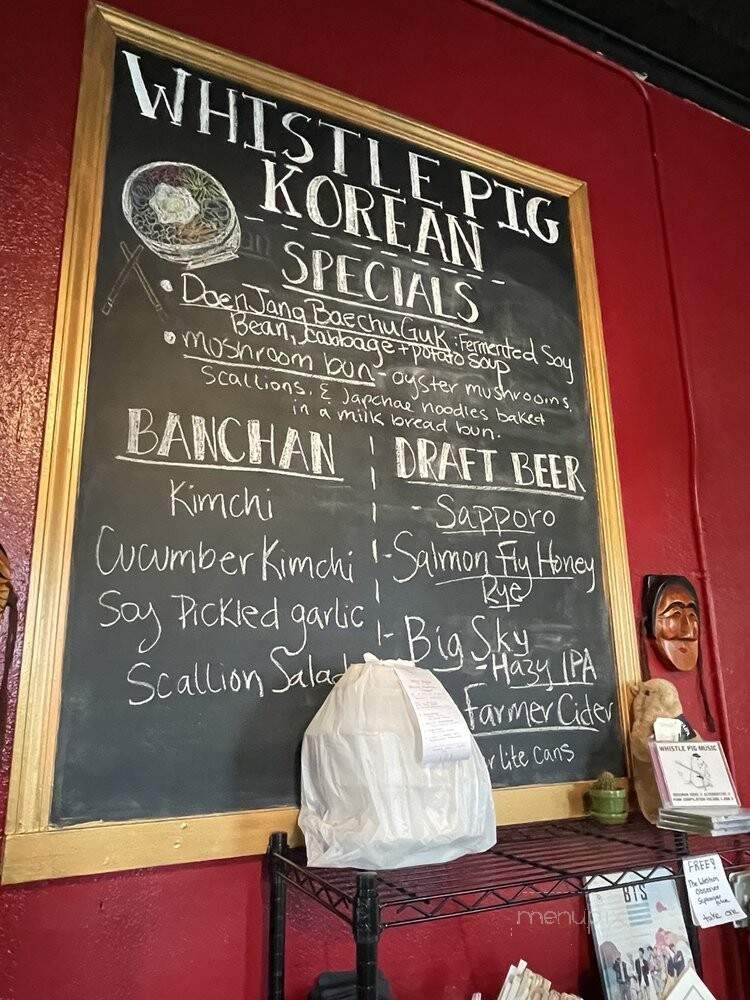 Whistle Pig - Bozeman, MT menu_pic