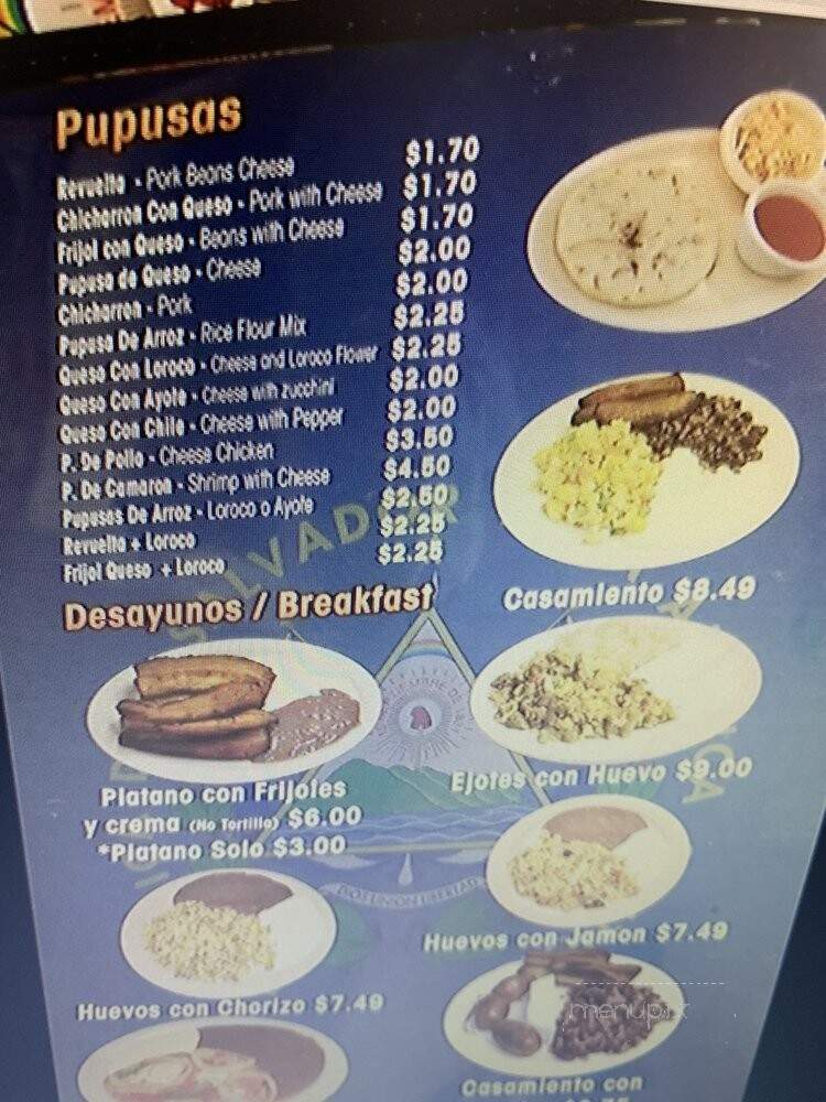 Restaurant & Pupuseria Cabana - Las Vegas, NV menu_pic
