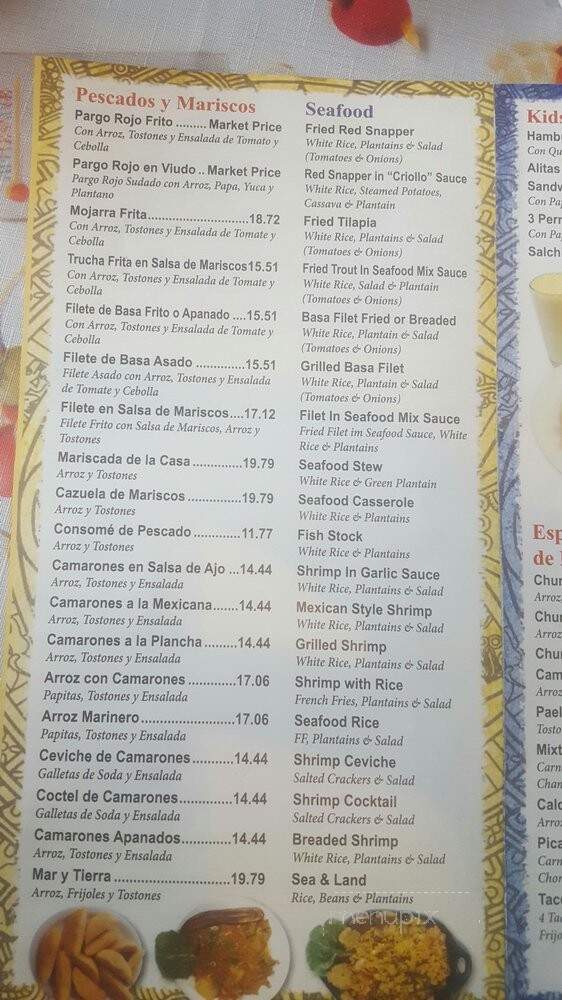 Los Criollos - Wharton, NJ menu_pic
