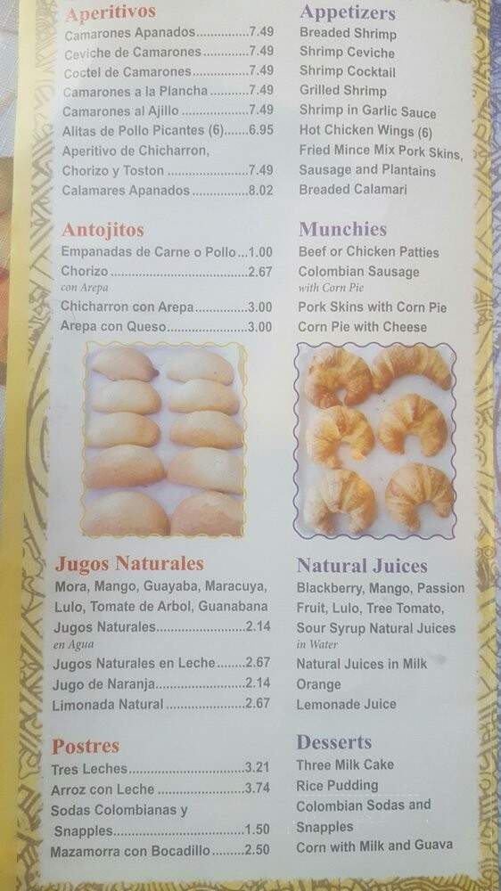Los Criollos - Wharton, NJ menu_pic