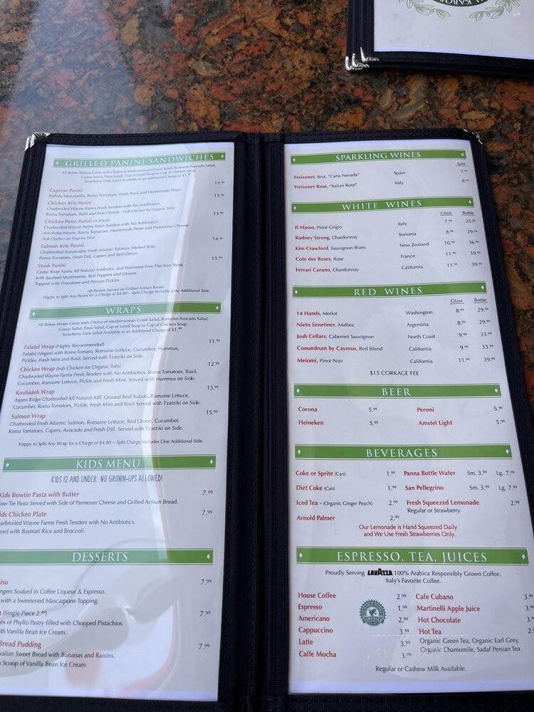Panini Cafe - Irvine, CA menu_pic
