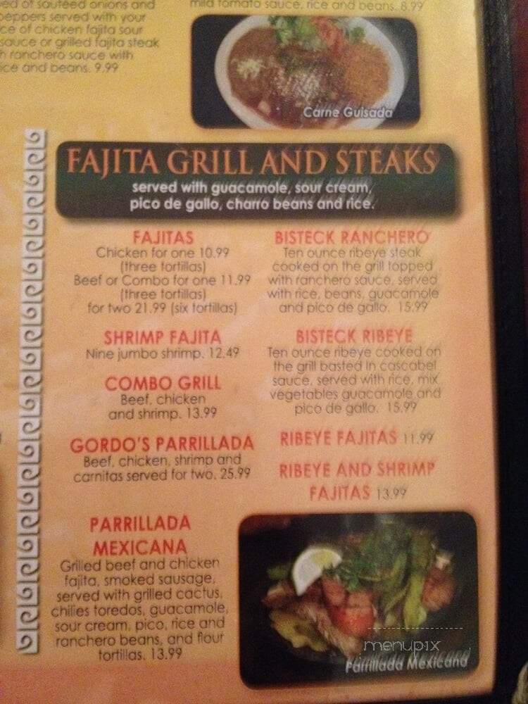Arboledas Mexican Grill - Rockwall, TX menu_pic