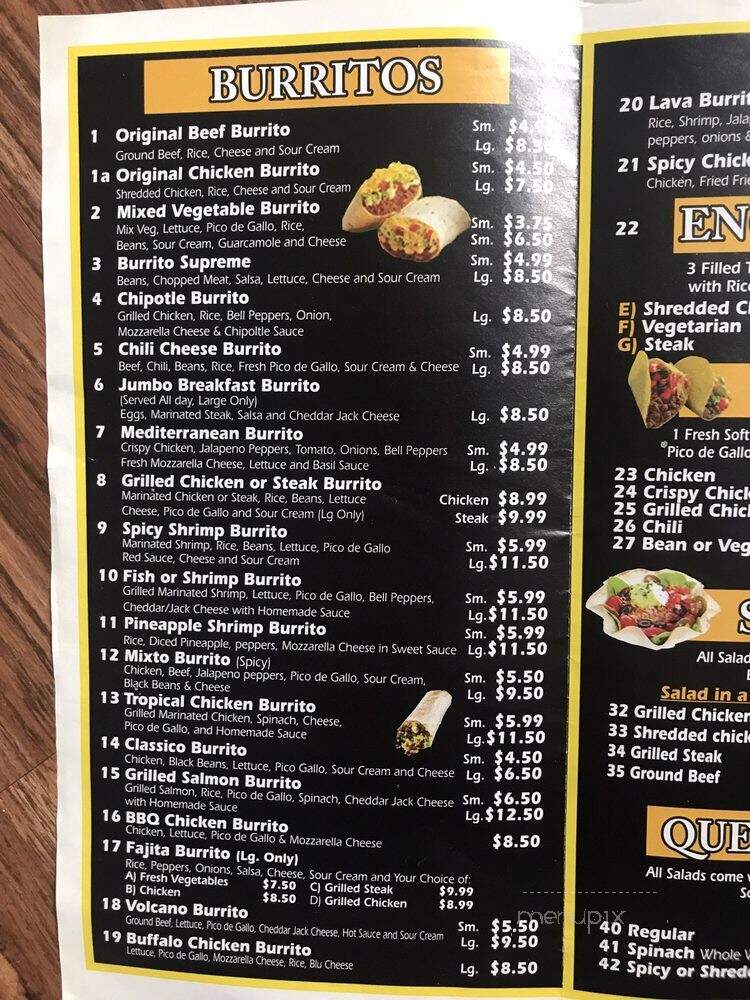Burrito Palace & Grill - Ronkonkoma, NY menu_pic