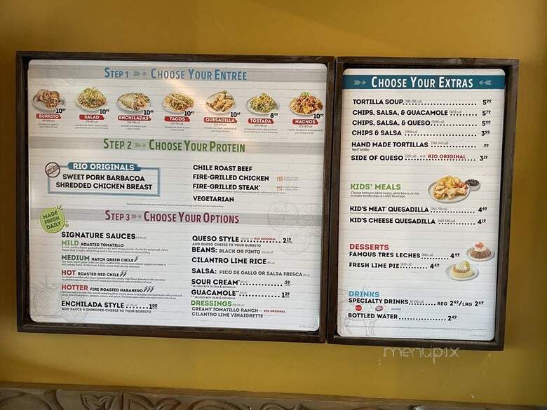 Cafe Rio - Las Vegas, NV menu_pic