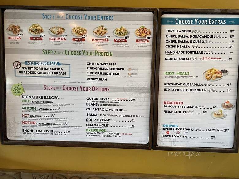 Cafe Rio - Las Vegas, NV menu_pic
