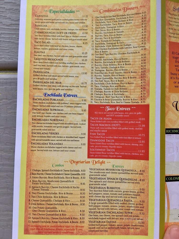 El Capara Mexican Restaurant - Petersburg, VA
