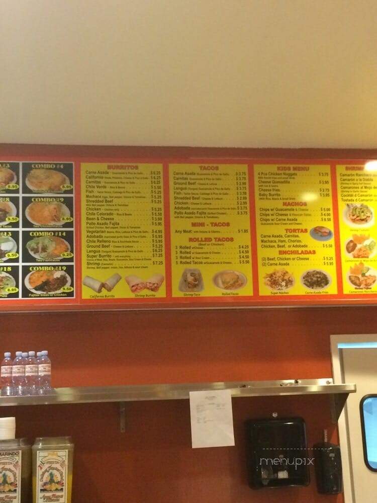 El Forastero Mexican Food - Sacramento, CA menu_pic