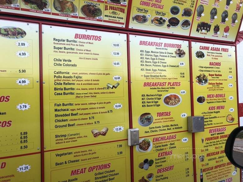 El Forastero Mexican Food - Stockton, CA menu_pic