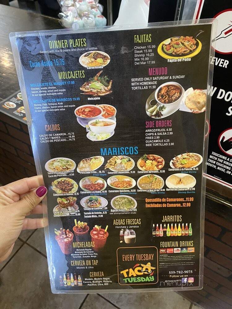El Maguey - Porterville, CA menu_pic