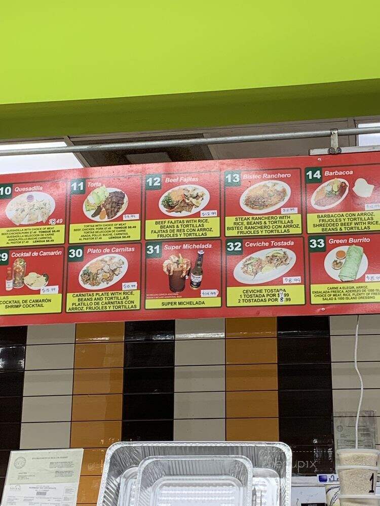 Elma's Taqueria - San Jose, CA menu_pic