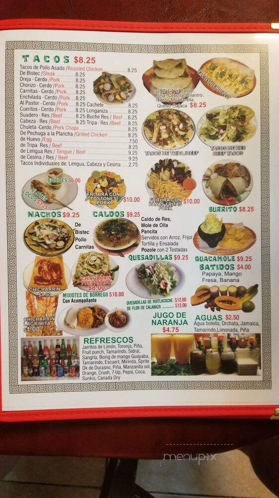 El Rey Del Taco - Union City, NJ menu_pic