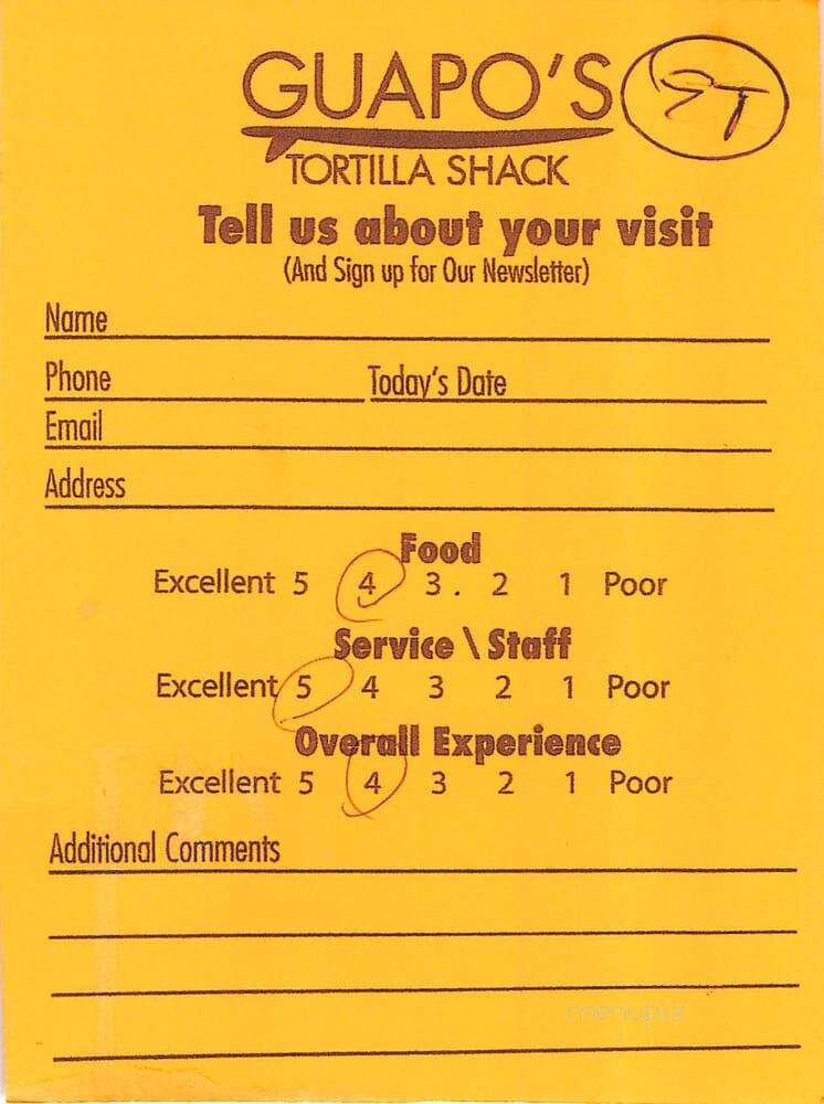 Guapo's Tortilla Shack - Orleans, MA