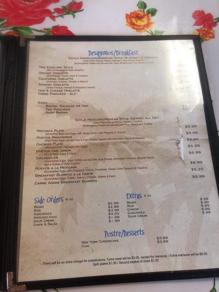 Mariscos Las Palmas 2 - Murrieta, CA menu_pic