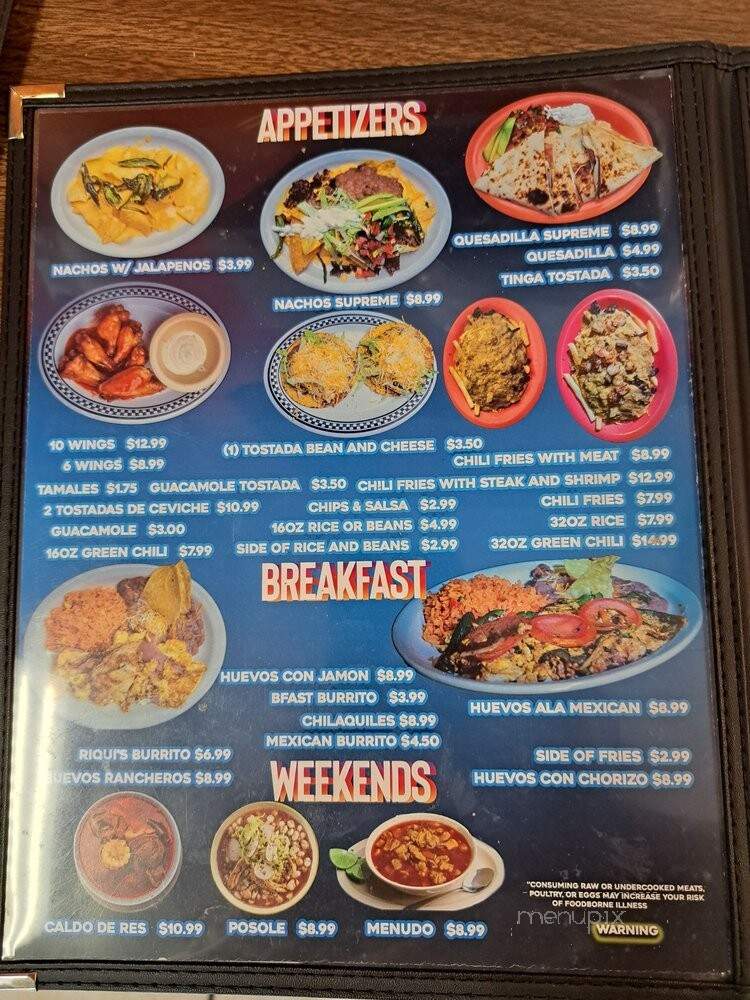 Jesus Mexican Taqueria - Aurora, CO menu_pic