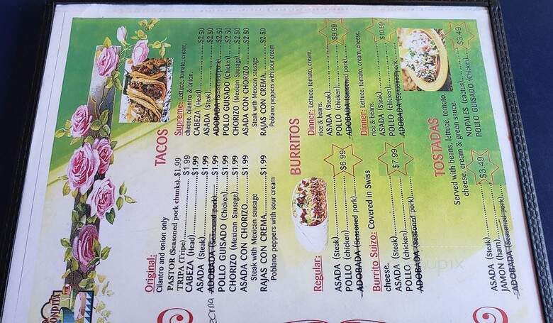 La Fondita de Milwaukee - Milwaukee, WI menu_pic