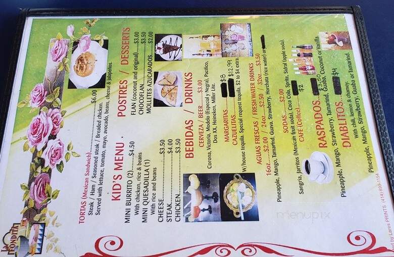 La Fondita de Milwaukee - Milwaukee, WI menu_pic