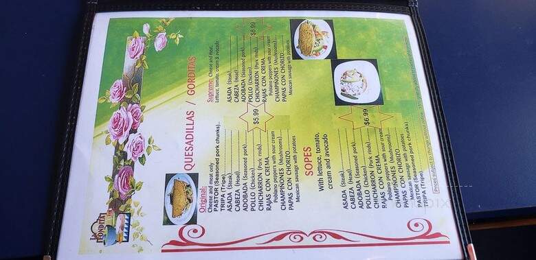 La Fondita de Milwaukee - Milwaukee, WI menu_pic