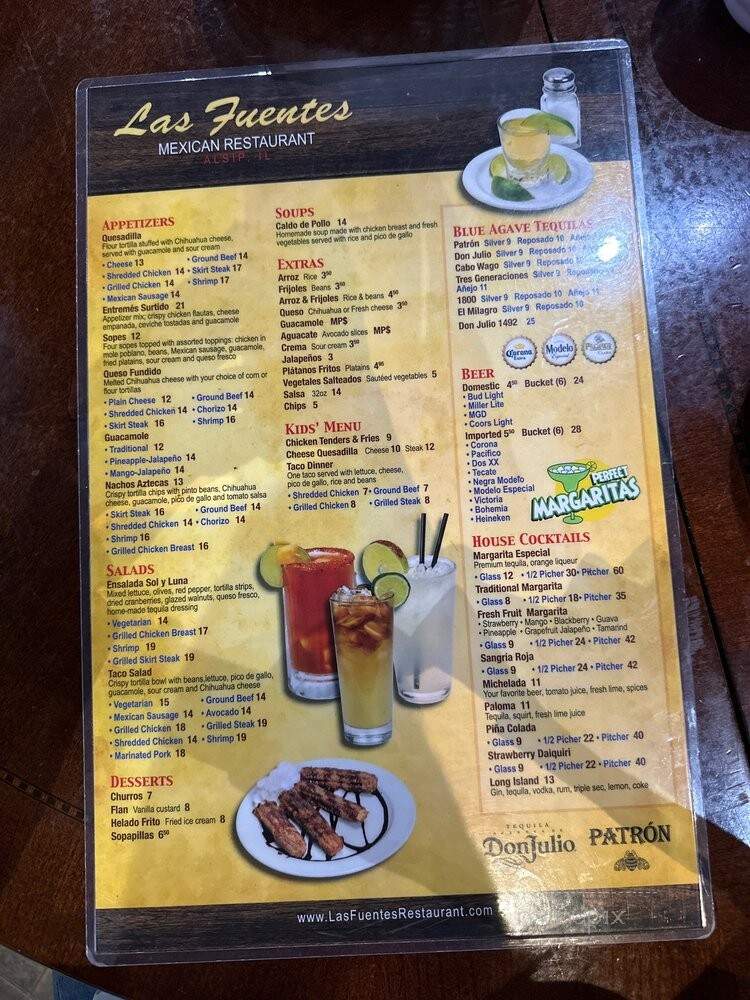 Las Fuentes - Alsip, IL menu_pic