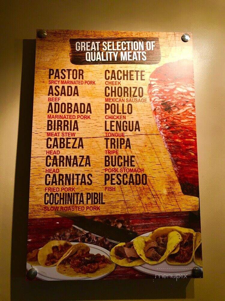 La Takiza - Escondido, CA menu_pic