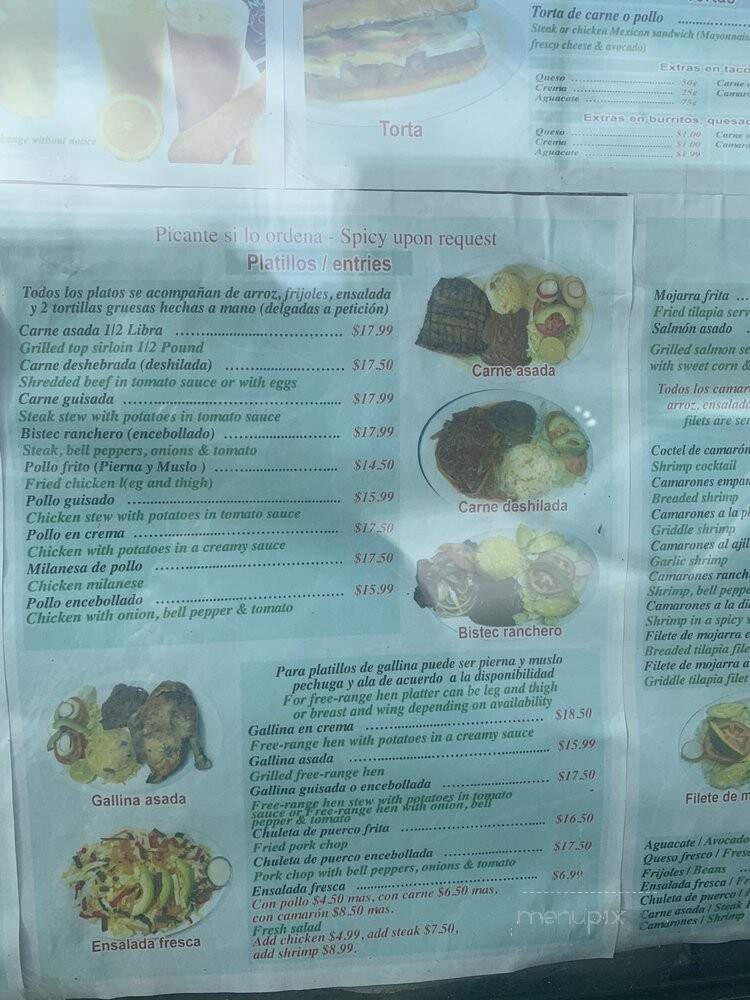 Los Olivos Restaurant - Oakland, CA menu_pic