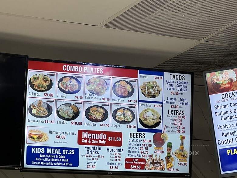 Mariscos Colima - Fresno, CA menu_pic