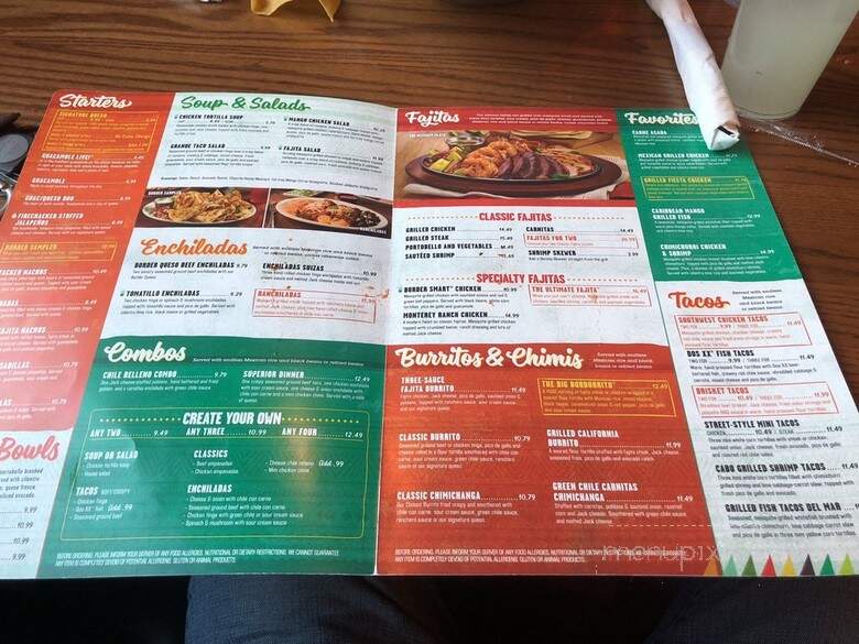 On the Border Mexican Grill & Cantina - Towson, MD menu_pic
